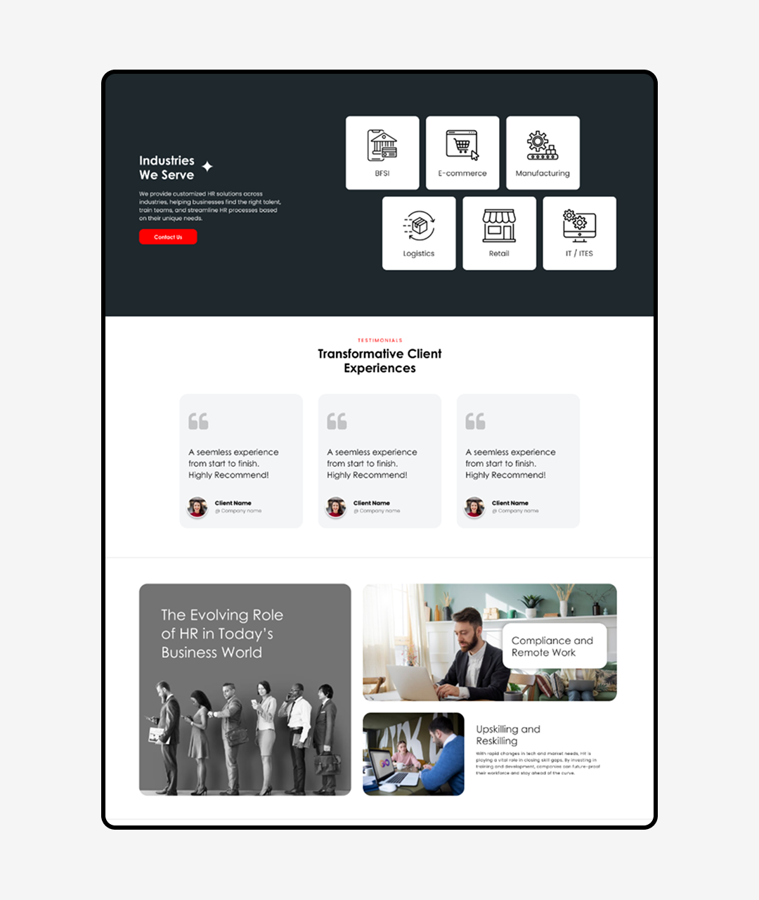 Consulting Services UI