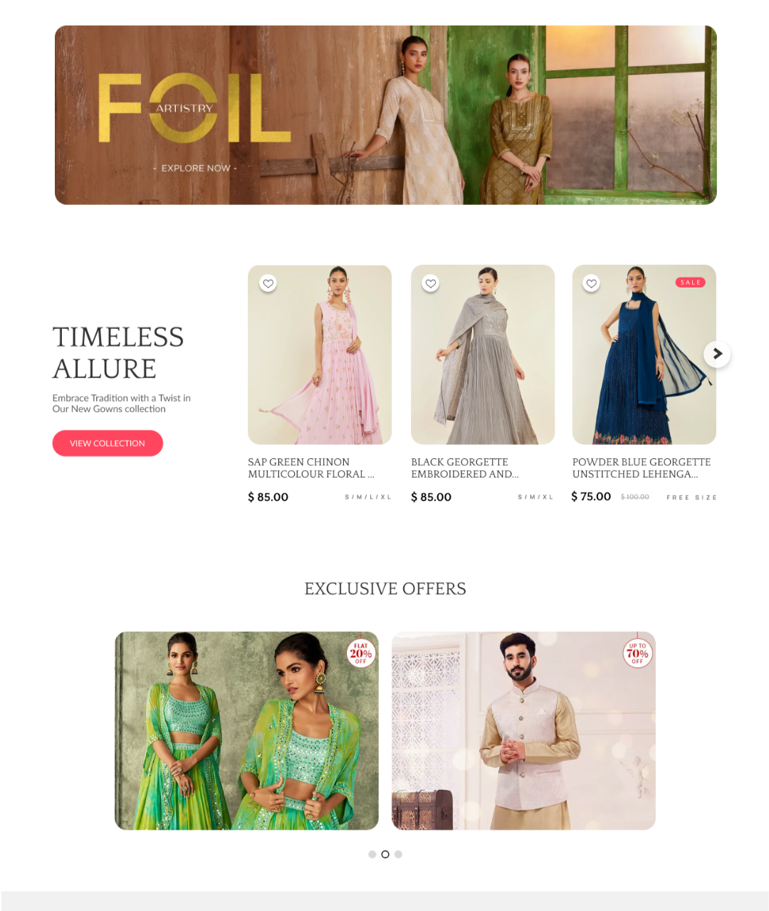 Luxury E-commerce UI