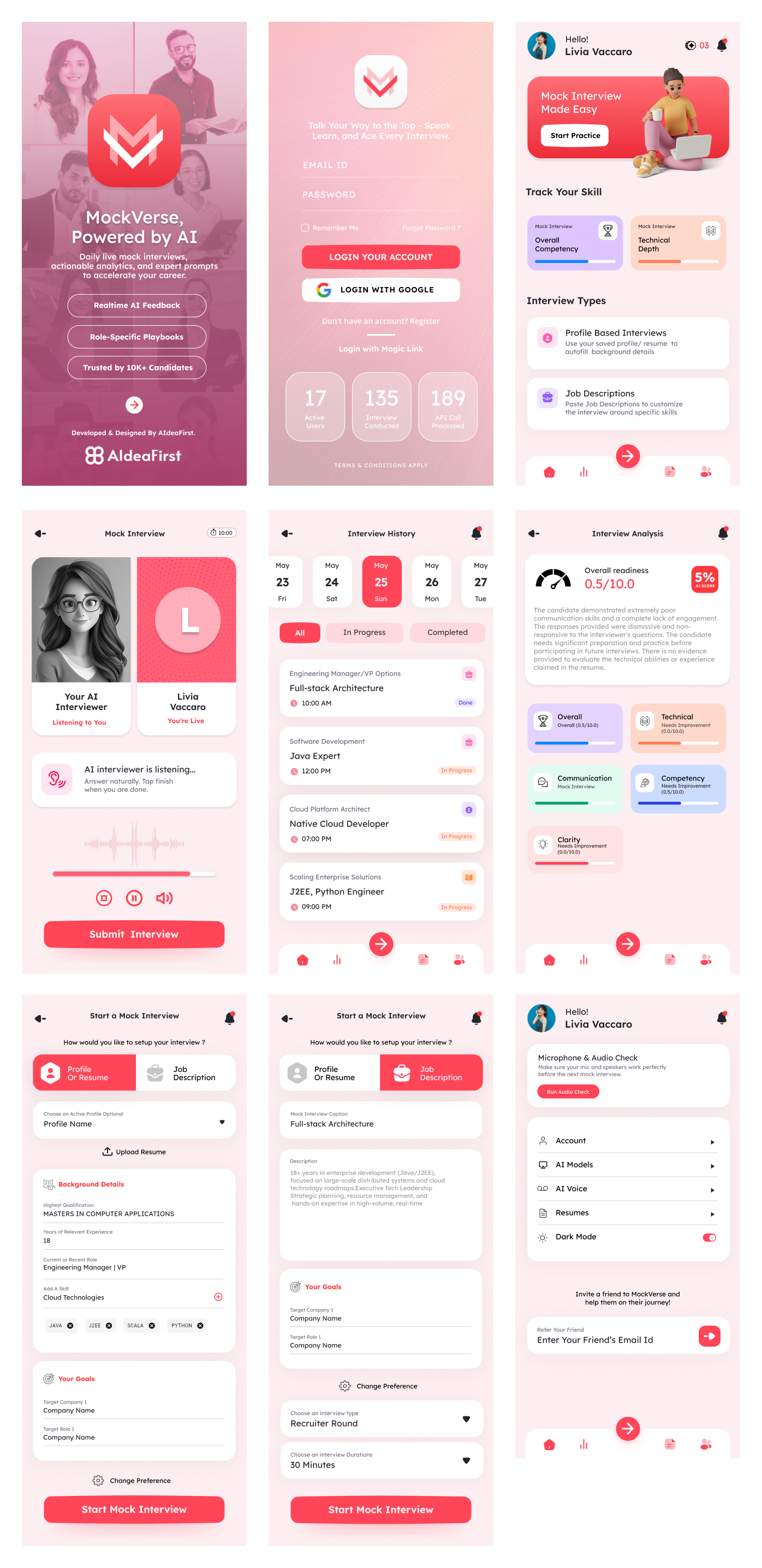 AI Driven Mock Interview App