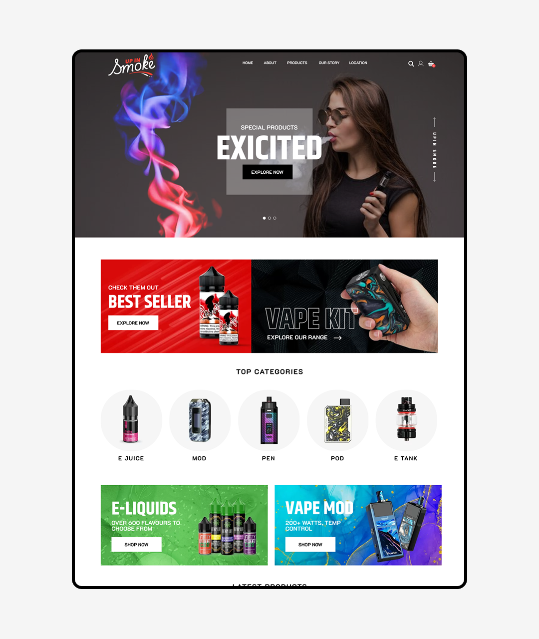 UP IN SMOKE Branding