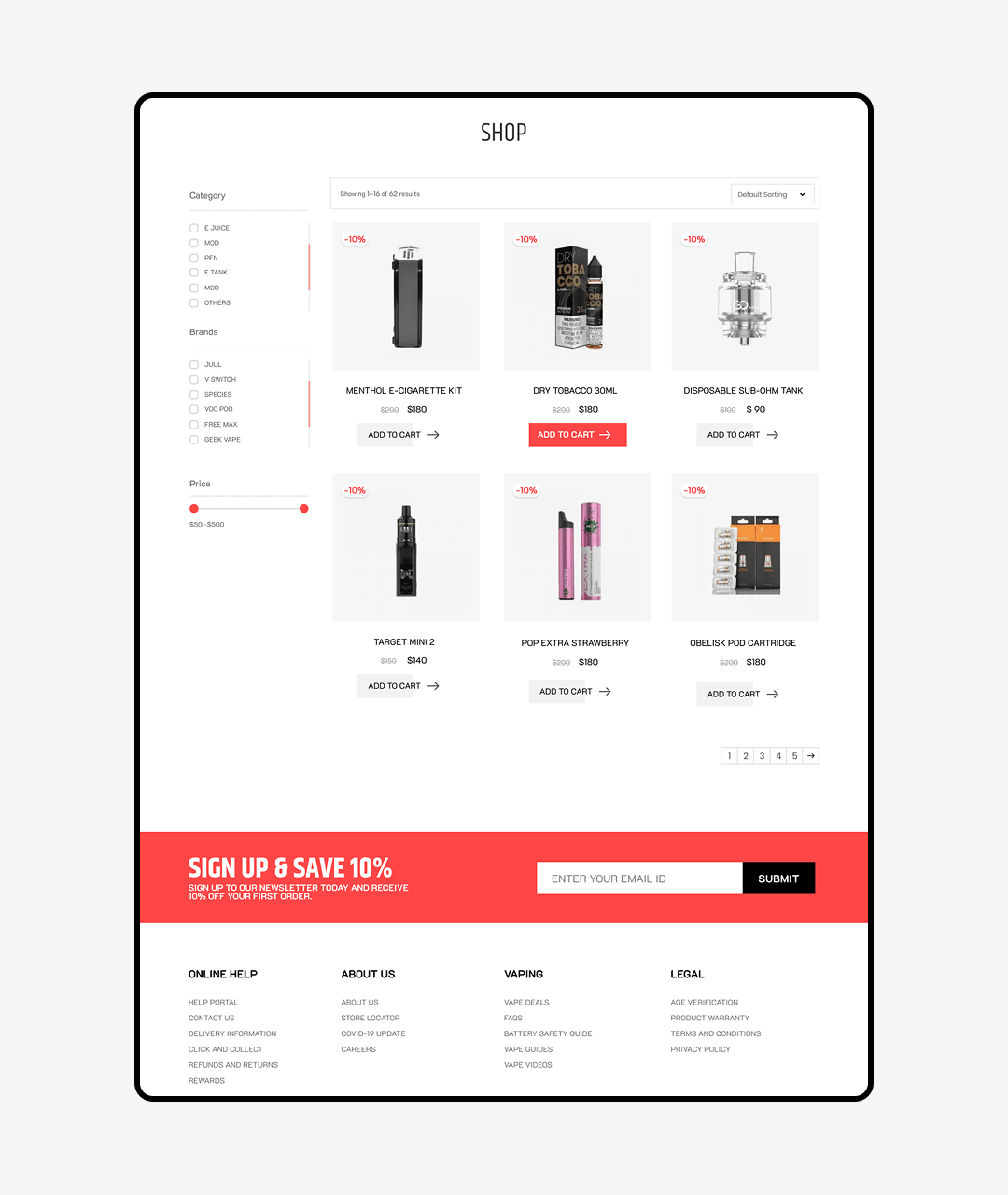 E-commerce Experience